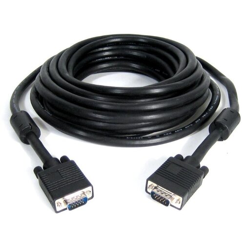 E-green Kabl VGA D-sub M/M 15 m HQ feritno jezgro crni Cene