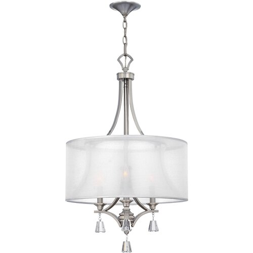 Elstead Lighting Elstead Mime Stropni lestenec s 3 lučmi in več kraki, brušen nikelj, E14, (22098553) Cene