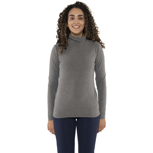 Leone 1947 Majice z dolgimi rokavi Woman High Collar T-Shirt Never Without Siva Cene