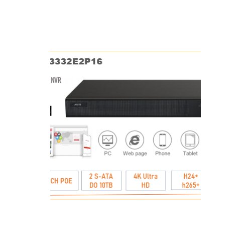 POE NVR Snimač 16 / 32ch H.265 HD Port 4K Serija 6 NVR3332E2P16 Cijene