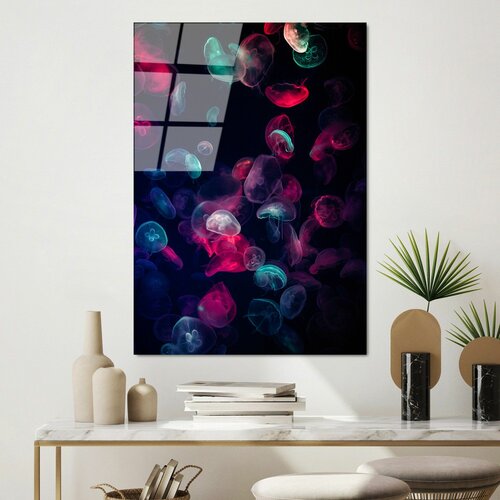 Wallity UV-164 70 x 100 multicolor decorative tempered glass painting Slike