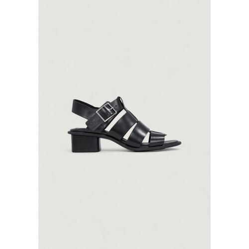Calvin Klein Jeans Sandali & Odprti čevlji HEEL SQUARE MG BUCKLE YW0YW01708 Črna Cene