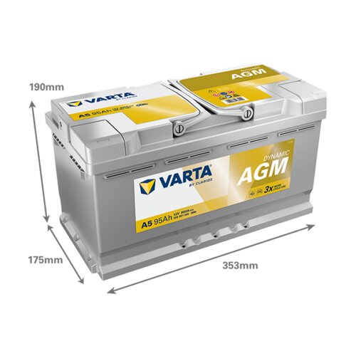 Akumulator VARTA Silver Dynamic AGM 12V 95Ah 850A (A5) Cijene