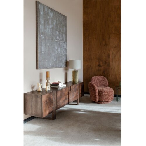 Dutchbone TV omarica iz masivnega lesa v temni naravni barvi 188x60x45 cm Bruneau &amp;ndash; Slike