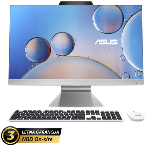 Asus f3702 27 (68,58cm) fhd ryzen 5 7520u 16gb 512gb windows 11 pro tipkovnica + mi&amp;scaron;ka bel aio računalnik (f3702wfak-wpe009x) Slike