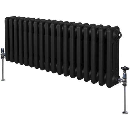 Monster tradicionalni radiator s 3 stebri - 300 x 832 mm - črn, (21569864) Slike