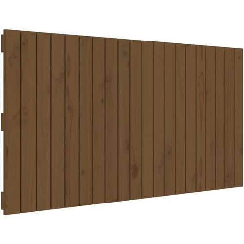 Maison Chic stensko posteljno vzglavje - vzglavna omarica - nočna omarica medeno rjavo 127,5x3x60 cm borovina, (21706912) Cene