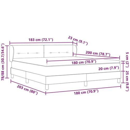 Box Spring Krevet s Madracem Svjetlosiva 180x200 cm Bar&amp;scaron;un Slike