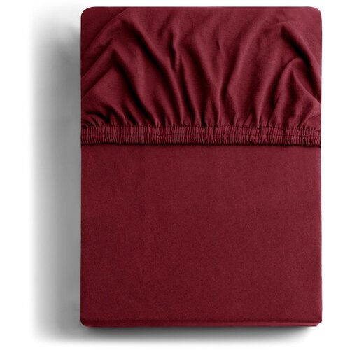 DecoKing Bordo rdeča napenjalna rjuha iz jerseyja 220x200 cm Amber – Cene