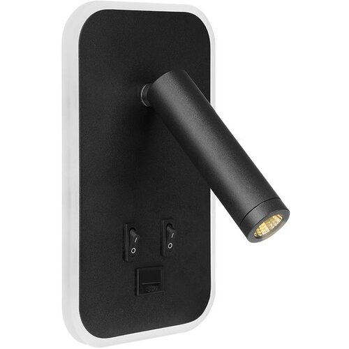 Ferotehna zidna lampa led arizona black, 7+3 w, usb Slike