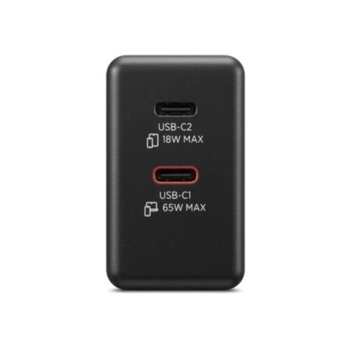 Lenovo Dual USB-C 65W GaN punjac crni Slike