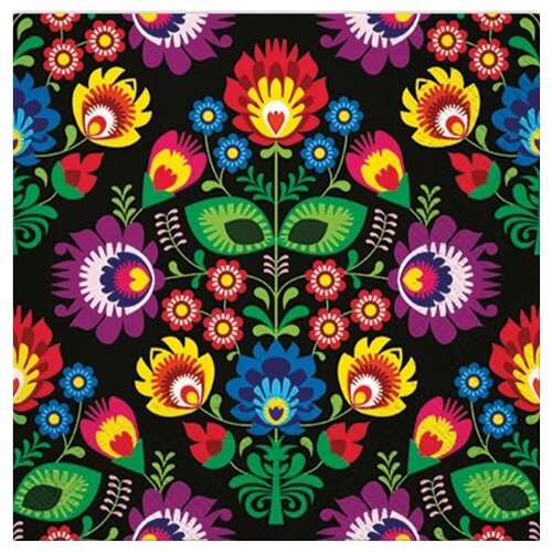 Salvete za dekupaž - Folky Style Black - 1 kom (salvete za dekupaž) Cijene