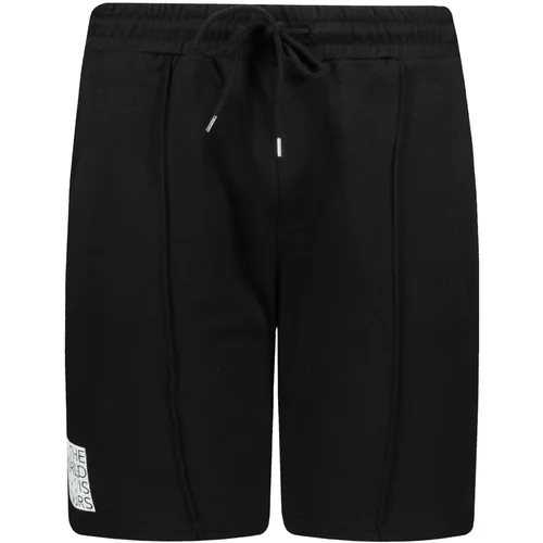 Trendyol Black Men's Regular Fit Ribbed Printed Shorts & Bermuda