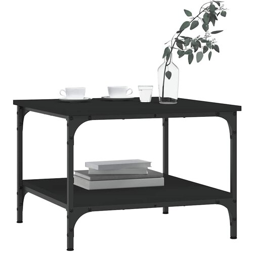  Stolić za kavu crni 55x55x40 cm od konstruiranog drva Slike