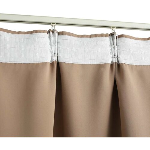  Zavjese za zamračivanje s kukama 2 kom - Sivo-smeđa 140 x 245 cm - OUTLET - NEPREUZETO Slike