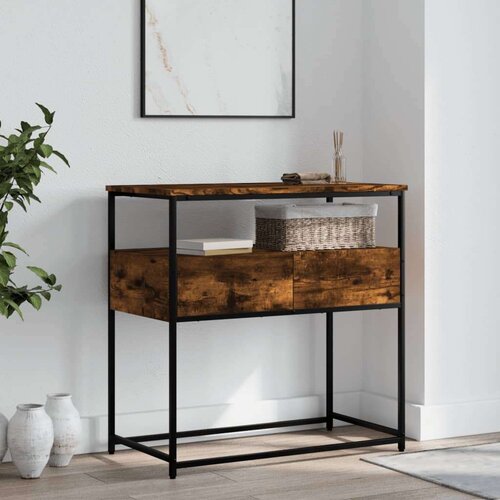  Konzolni stol boja hrasta 75 x 40 x 75 cm konstruirano drvo Cijene