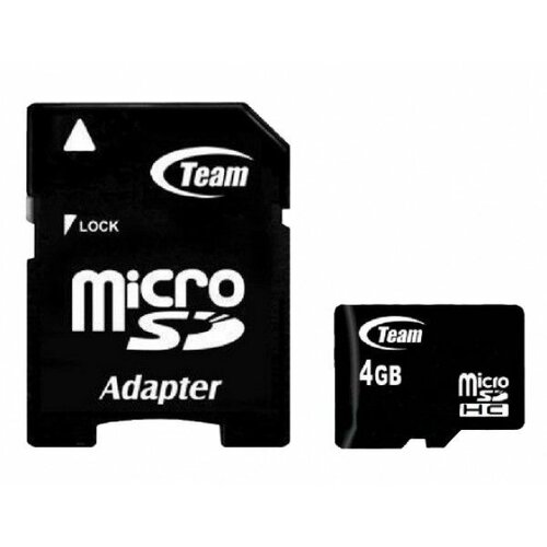 Team Group MICRO SDHC 4GB CLASS 10+SD Adapter TUSDH4GCL1003 memorijska kartica Cene