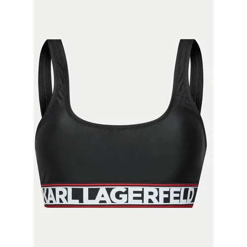 Karl Lagerfeld Gornji del bikini 240W2221 Črna