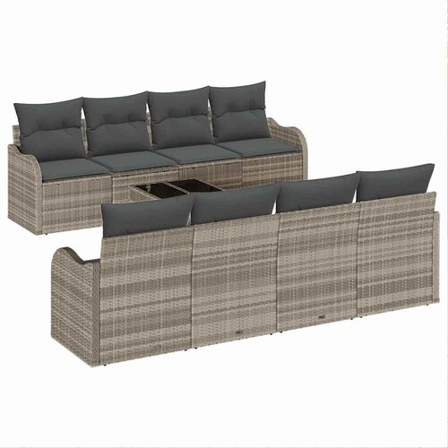  Sjedeća garnitura za vrt 9 kom. 8-Broj sjedala 231 x 62 x 85 cm Slike
