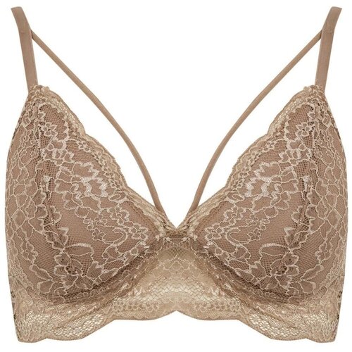 Defacto Fall In Love Lace Padded Triangle Bralette Slike