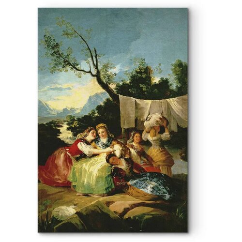  Slika - Francisco Goya &amp;ndash; The Washerwomen 40x60 Akustična Slike