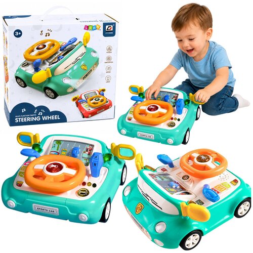  Interactive Panel Driving Simulator Car Lights Sounds Blue Cene