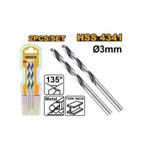 Ingco dbt1200034 hss burgija za metal 2/1 3mm ( DBT1200034 ) Cene