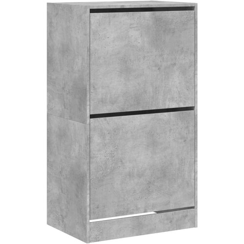 vidaXL omarica za čevlje z 2 predaloma betonsko siva 60x42x108 cm Cene