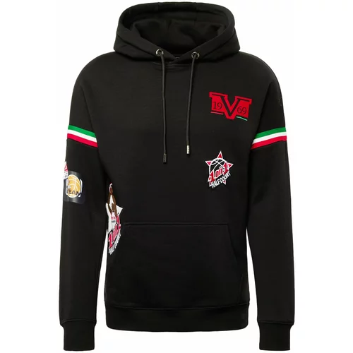 19V69 ITALIA Sweater majica 'Versace' zelena / crvena / crna / bijela