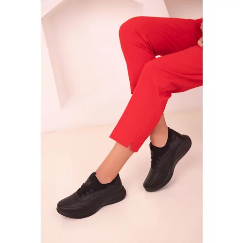 Soho Black Matte Women's Sneakers 15226