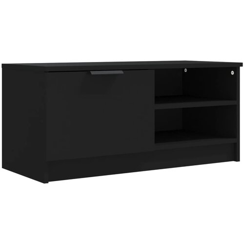 Maison Chic TV omarica - TV enota - Televizijska omarica črna 80x35x36,5 cm konstruiran les, (21700197) Slike
