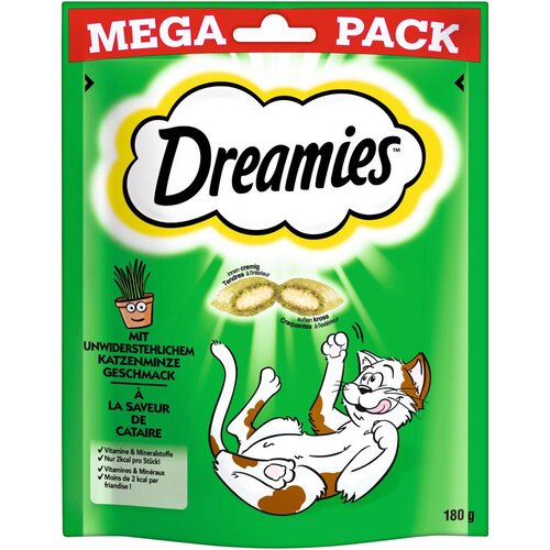 Dreamies v mega pakiranju 180 g - Varčno pakiranje: okus mačje mete (3 x 180 g) Cene