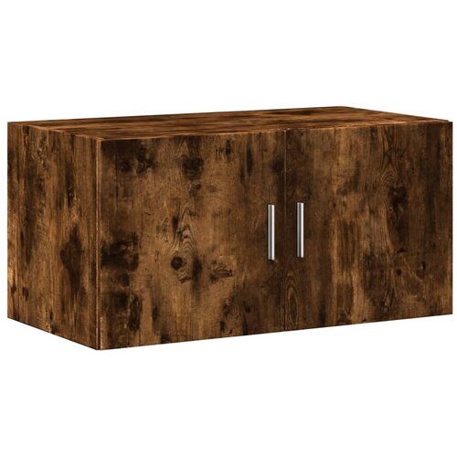 Maison Chic Stenska omarica - Zidna omarica dimljeni hrast 80x42,5x40 cm inženirski les iu576, (22062724) Cene