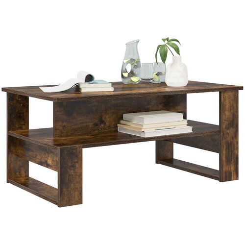  Kava Stol Dimljeni hrast 90 x 50 x 40 cm Konstruirano drvo Slike