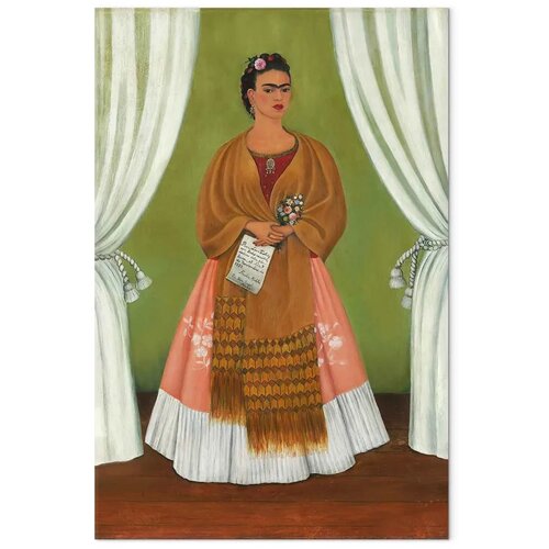  Slika - Frida Kahlo &amp;ndash; Self-Portrait Dedicated to Leon Trotsky 60x90 Akustična Slike