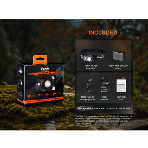 Fenix HL45R - prigu&amp;scaron;iva punjiva LED čelna lampa sa fokusom LED/USB IP66 Slike