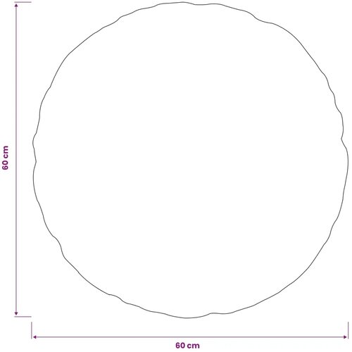  Presvlaka za jastuk 6 kom. HEERLEN Plava Ø 60 cm - Plava Ø 60 cm 6 Cene