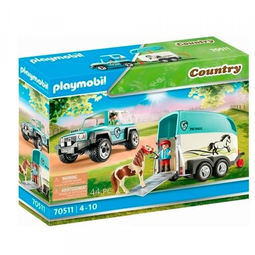 Playmobil 70511 - Country - Avto s prikolico za ponije Slike