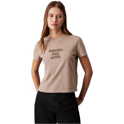 Calvin Klein Jeans Majice &amp;amp; Polo majice J20J224988 Kostanjeva Slike