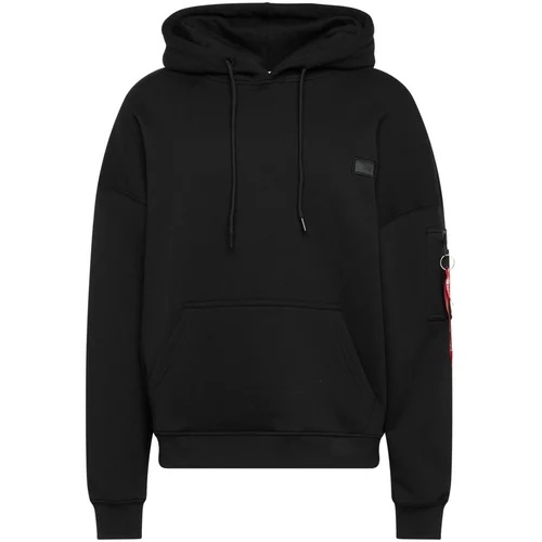 Alpha Industries Sweater majica 'Essentials' crvena / crna / bijela