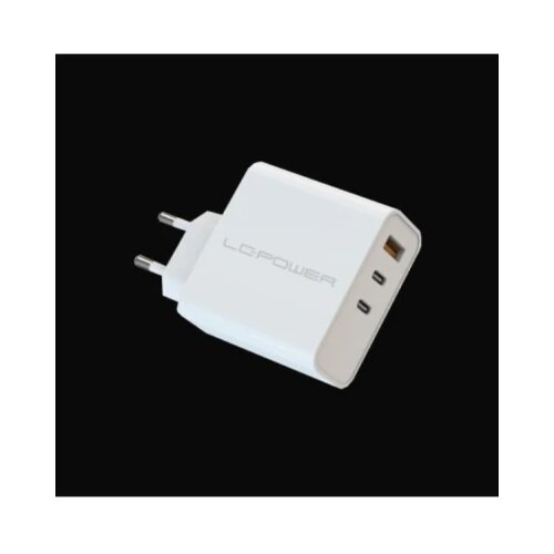 LC Power LC-GAN-65 USB GaN Technology charger 2xUSB-C, 1xUSB-A Slike