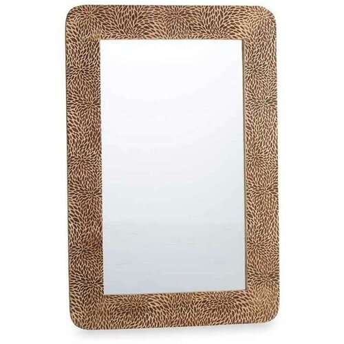  Zidno ogledalo 42 Smeđa Listovi 90 x 60 x 2 cm Pravokutno Cijene