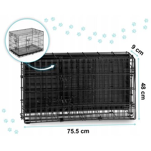Pethaus PH-200 sklopivi metalni kavez za psa s ležajem S Slike