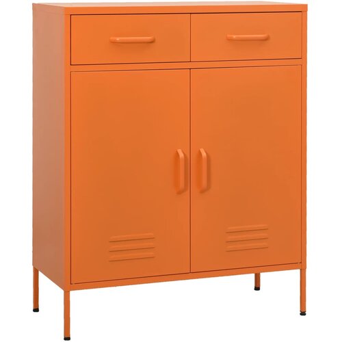 vidaXL omara za shranjevanje oranžna 80x35x101,5 cm jeklo Cene
