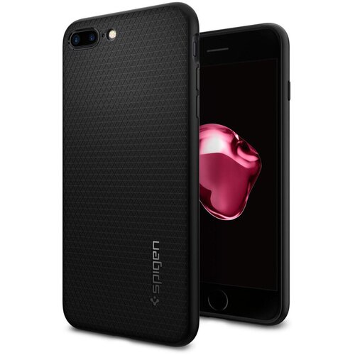 Spigen Izjemno odporen ovitek iz silikonskega gela, mat in mrežast ucinek Liquid Air by - crn str. Apple iPhone 8 Plus in 7 Plus, (20615921) Cene