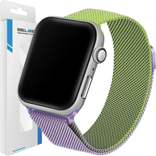 Beline pas za apple watch jeklo 42/44/45/49MM zeleno-vijolično ohi&scaron;je, (21969558) Cene