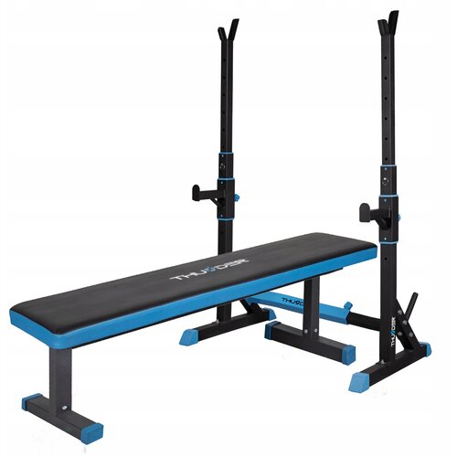 THUNDER Nastavljiva po&scaron;evna fitnes klop &reg; FREELY + stojalo za uteži CARMI &ndash; do 120 kg / 200 kg, (5000115733) Cene