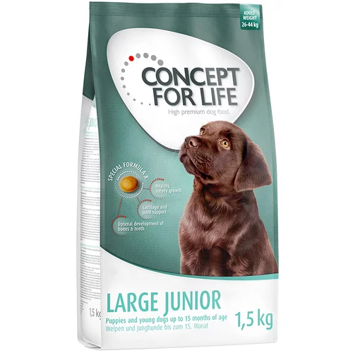 Concept for Life Snižena cijena! 1 kg / 1,5 kg hrana za pse - Large Junior (1,5 kg)