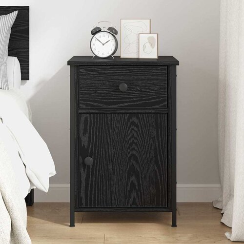  Noćni ormar Crni hrast 40 x 42 x 60 cm Konstruirano drvo Slike