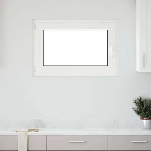 vidaXL Kletno okno "RISOR" 90x70 cm vrtljivo-nagibno DIN levo belo Cene